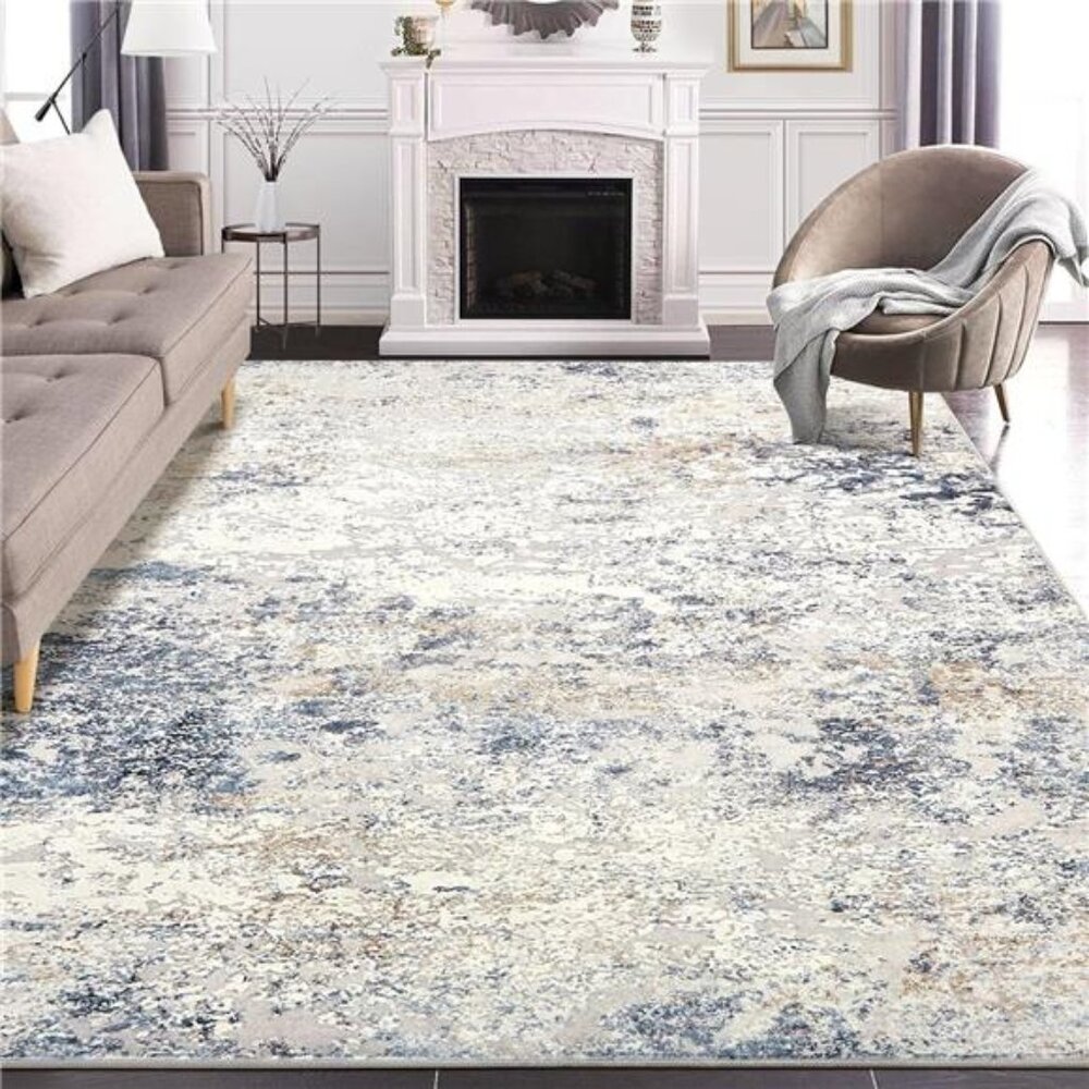 Area Rug Living Room Rugs - 8x10 Abstract Large Soft Indoor Washable Rug - Picture 5 of 7